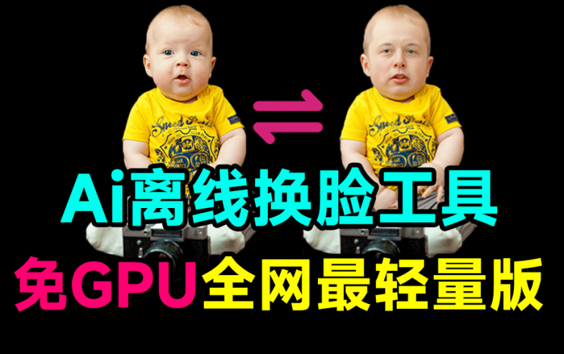 无需GPU!本地Ai离线换脸工具,轻量版一键AI换脸、发型、穿搭工具,支持win和mac系统,MagicMirror-素材资源网